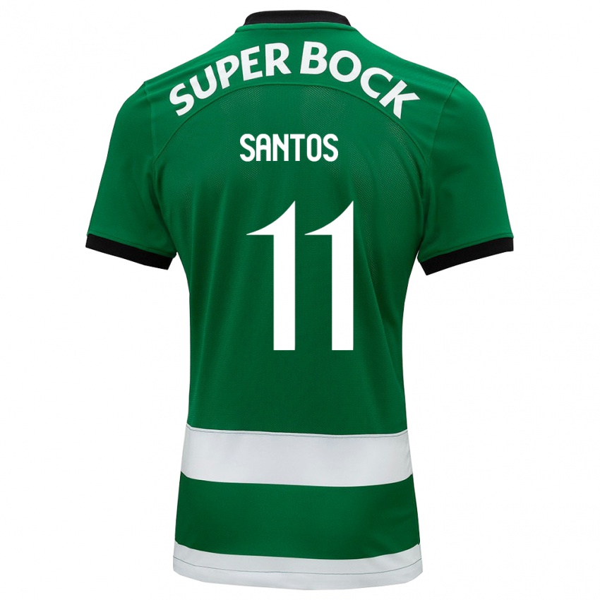 Homem Camisola Nuno Santos #11 Verde Principal 2023/24 Camisa Brasil