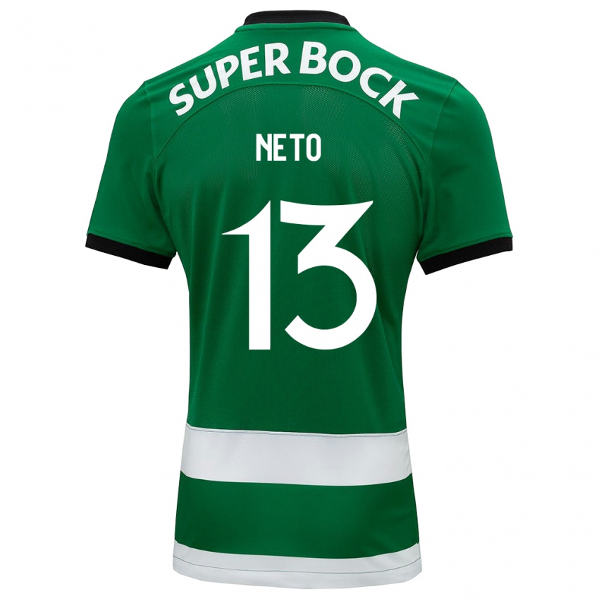 Homem Camisola Luis Neto #13 Verde Principal 2023/24 Camisa Brasil