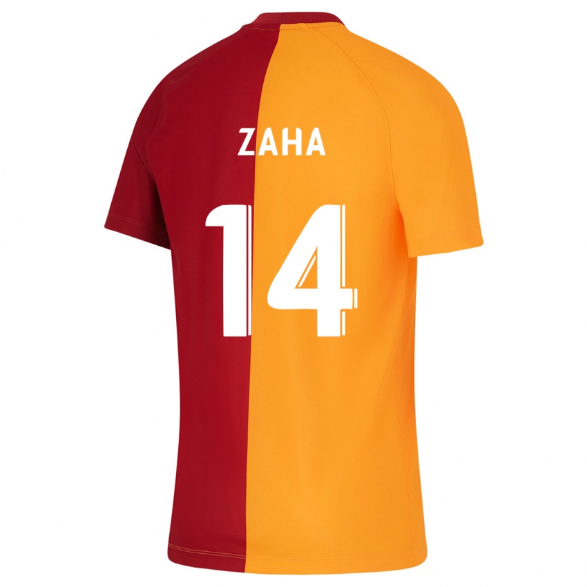 Homem Camisola Wilfried Zaha #14 Laranja Principal 2023/24 Camisa Brasil