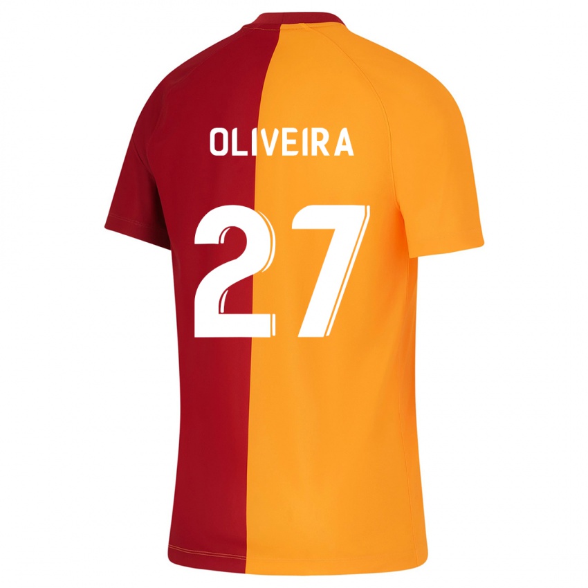 Homem Camisola Sergio Oliveira #27 Laranja Principal 2023/24 Camisa Brasil