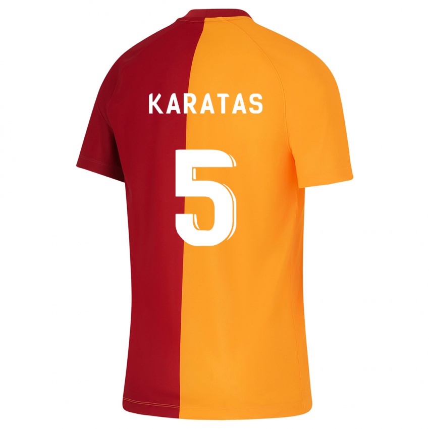 Homem Camisola Eda Karataş #5 Laranja Principal 2023/24 Camisa Brasil