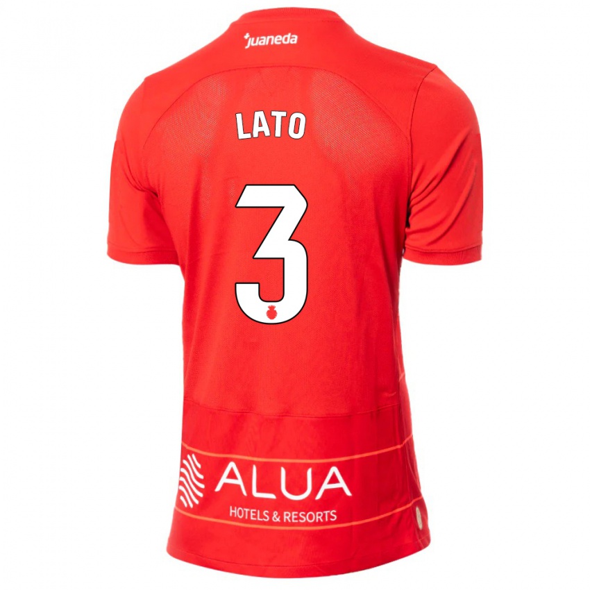 Homem Camisola Toni Lato #3 Vermelho Principal 2023/24 Camisa Brasil