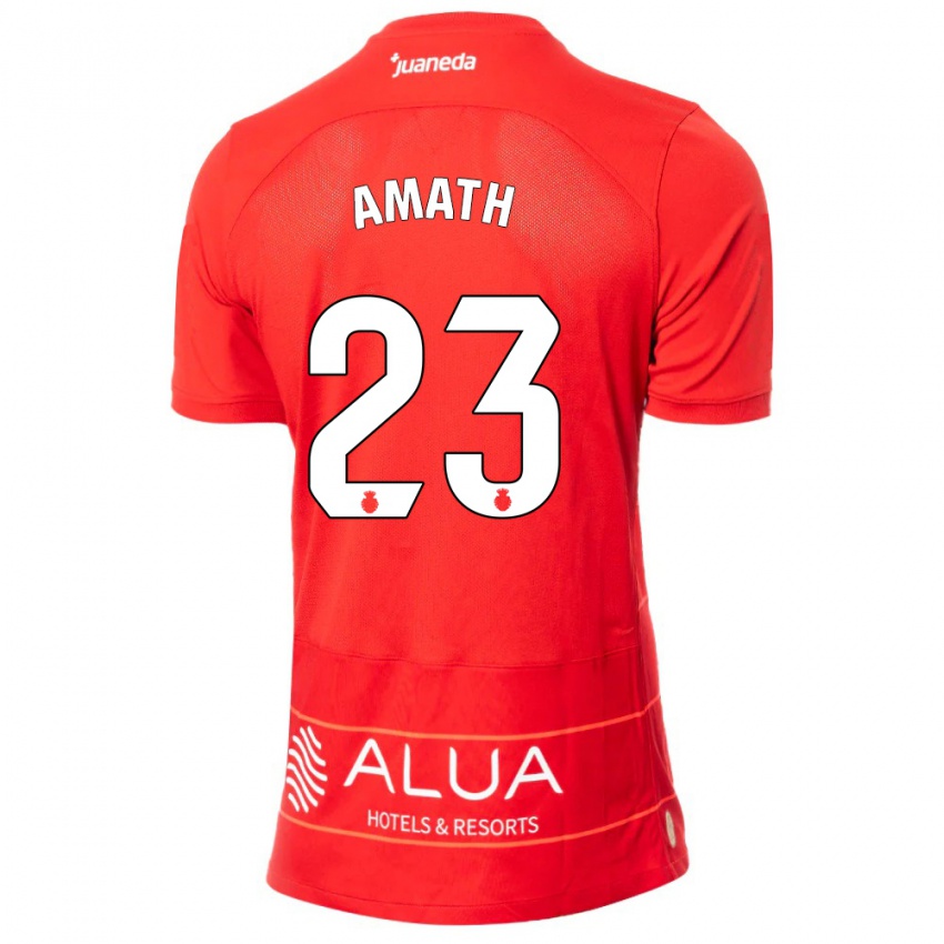 Homem Camisola Amath Ndiaye #23 Vermelho Principal 2023/24 Camisa Brasil