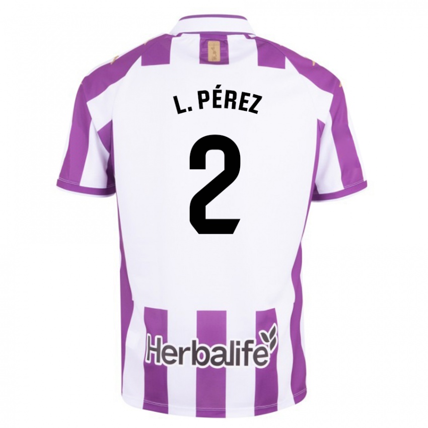 Homem Camisola Luis Pérez #2 Roxo Principal 2023/24 Camisa Brasil