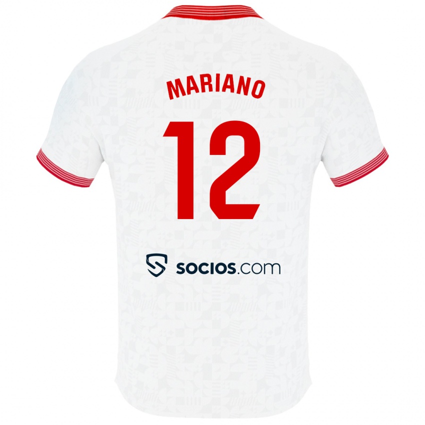 Homem Camisola Mariano Diaz #12 Branco Principal 2023/24 Camisa Brasil