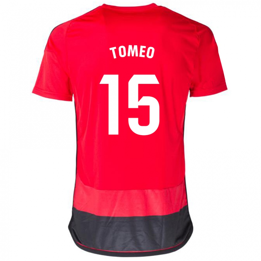 Homem Camisola Pablo Tomeo #15 Vermelho Preto Principal 2023/24 Camisa Brasil