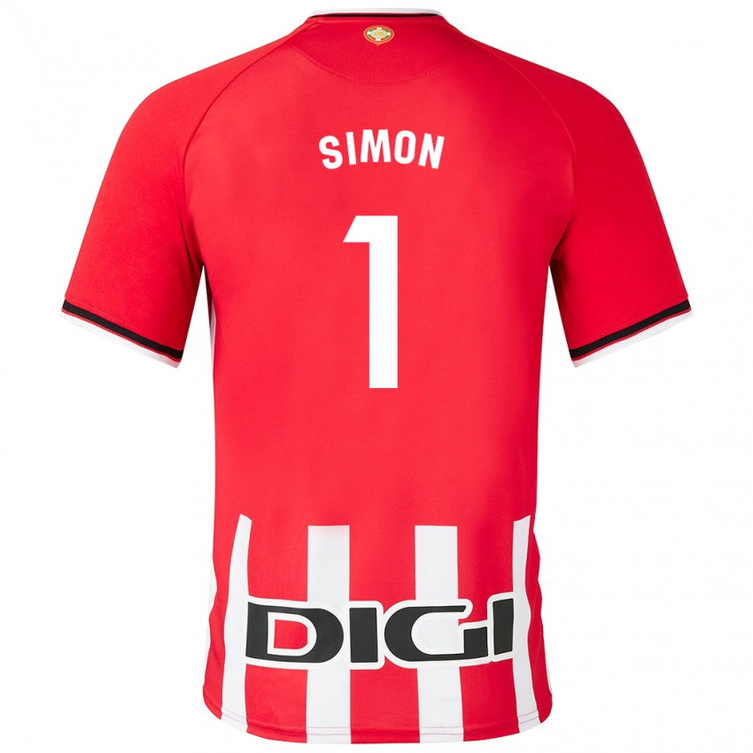 Homem Camisola Unai Simon #1 Vermelho Principal 2023/24 Camisa Brasil