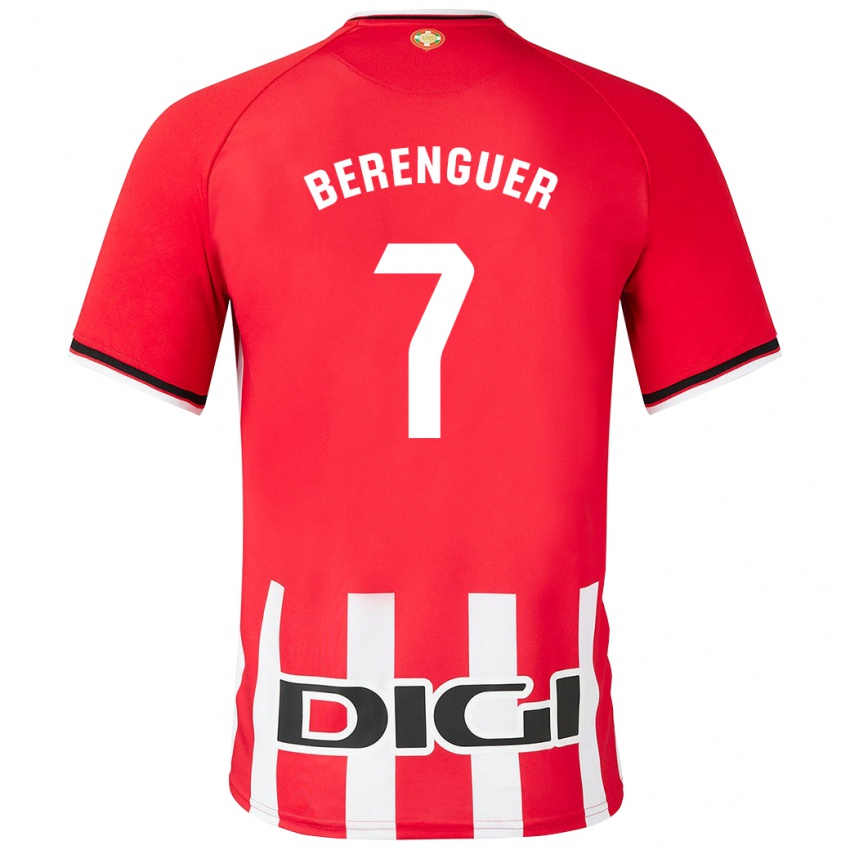 Homem Camisola Alex Berenguer #7 Vermelho Principal 2023/24 Camisa Brasil