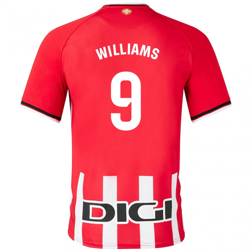 Homem Camisola Inaki Williams #9 Vermelho Principal 2023/24 Camisa Brasil