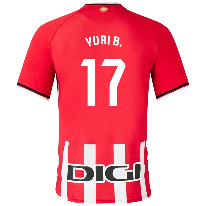 Homem Camisola Yuri Berchiche #17 Vermelho Principal 2023/24 Camisa Brasil