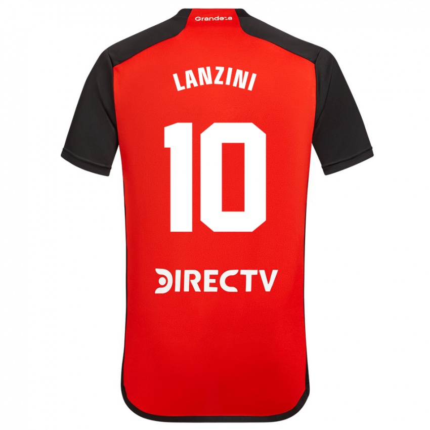Homem Camisola Manuel Lanzini #10 Vermelho Alternativa 2023/24 Camisa Brasil