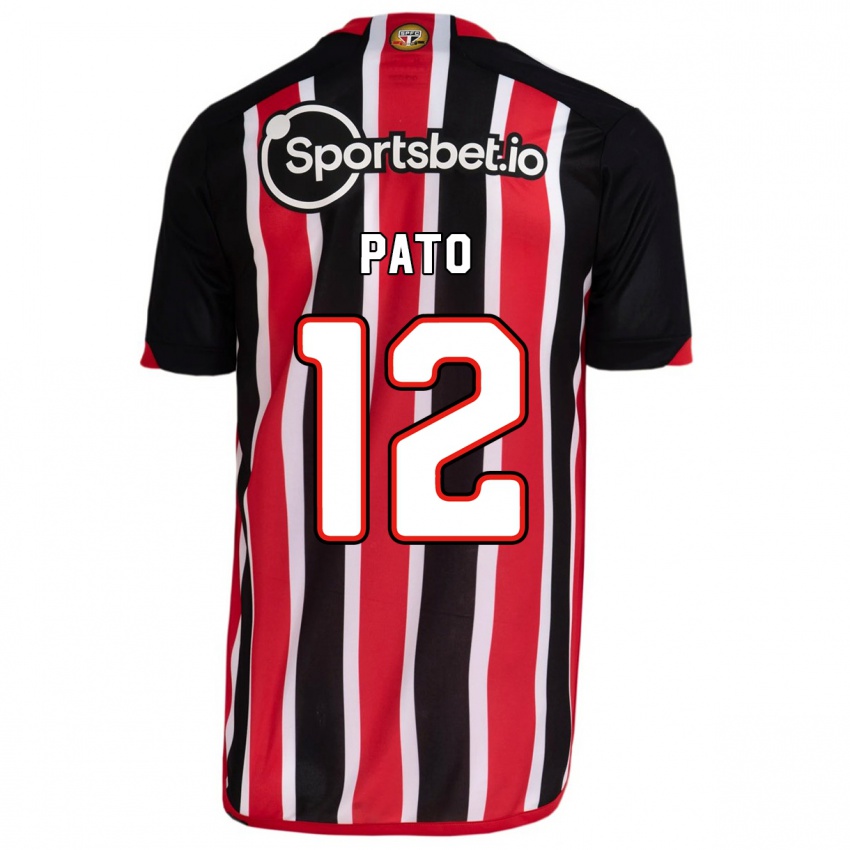Homem Camisola Alexandre Pato #12 Azul Vermelho Alternativa 2023/24 Camisa Brasil