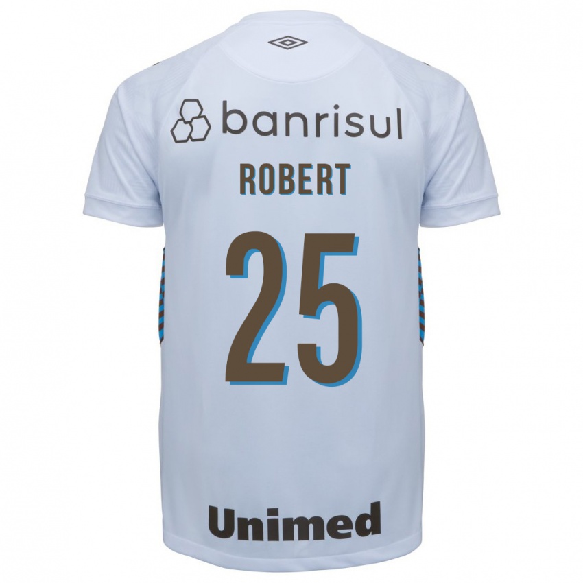 Homem Camisola Jhonata Robert #25 Branco Alternativa 2023/24 Camisa Brasil