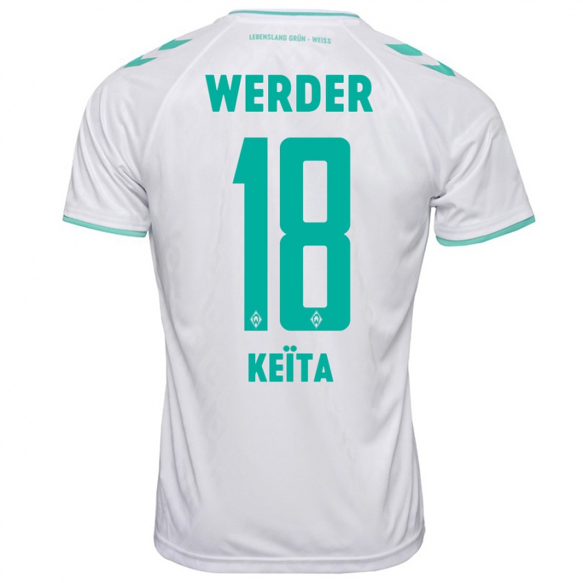 Homem Camisola Naby Keïta #18 Branco Alternativa 2023/24 Camisa Brasil