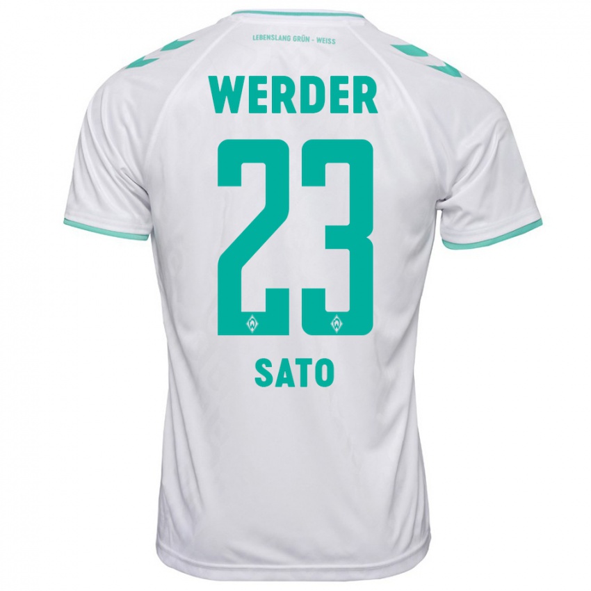 Homem Camisola Kein Sato #23 Branco Alternativa 2023/24 Camisa Brasil