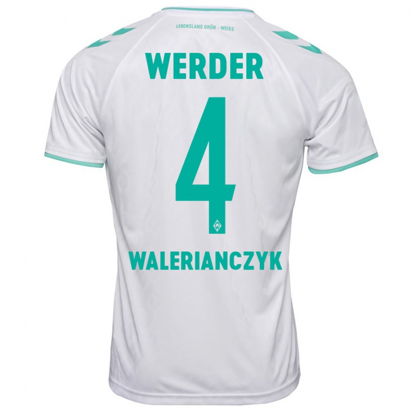 Homem Camisola Dennis Walerianczyk #4 Branco Alternativa 2023/24 Camisa Brasil