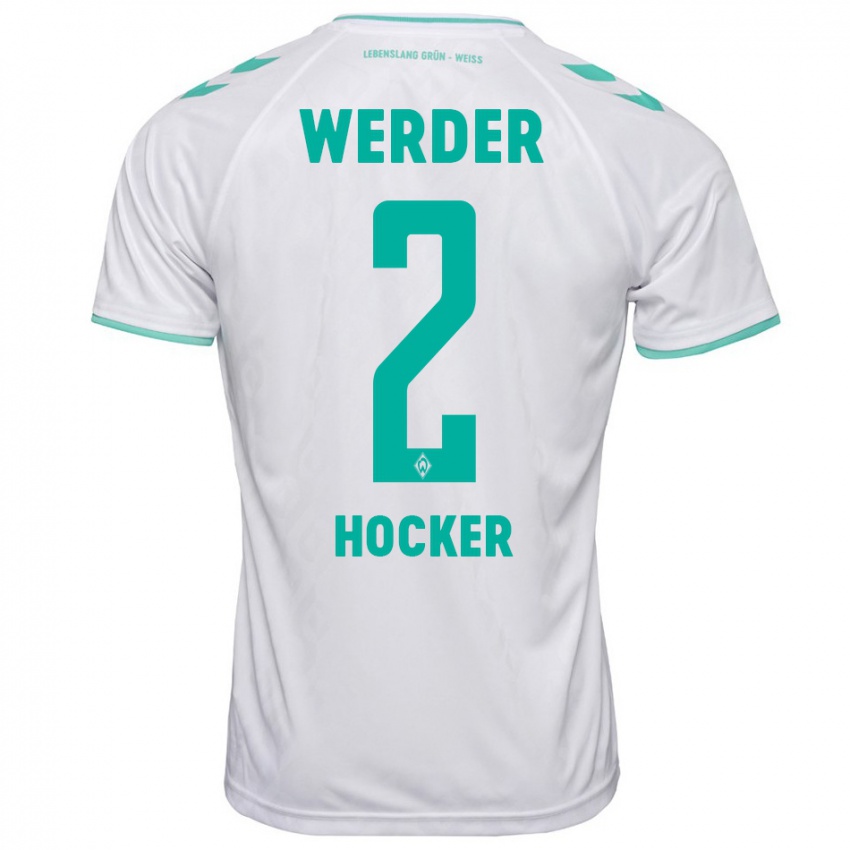 Homem Camisola Luca Höcker #2 Branco Alternativa 2023/24 Camisa Brasil