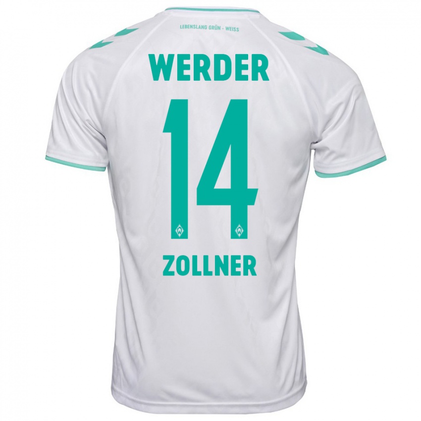 Homem Camisola Adrian Zollner #14 Branco Alternativa 2023/24 Camisa Brasil