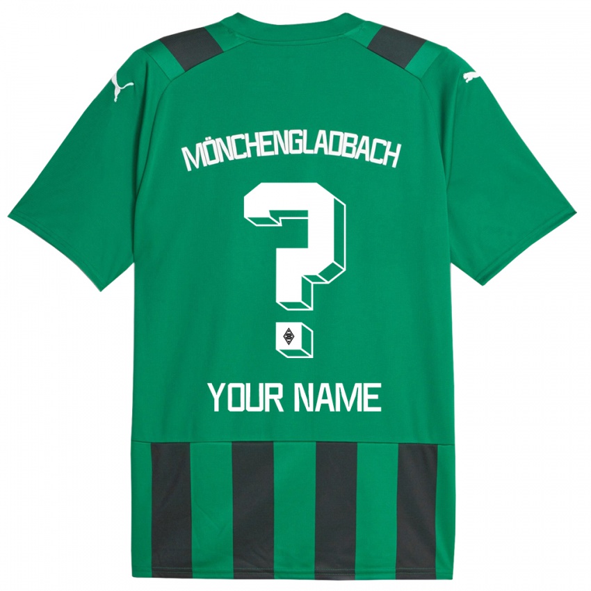 Homem Camisola Seu Nome #0 Preto Verde Alternativa 2023/24 Camisa Brasil