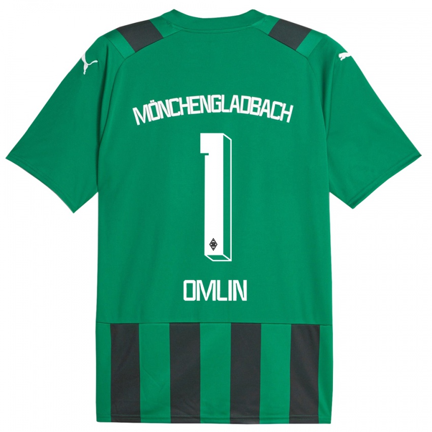Homem Camisola Jonas Omlin #1 Preto Verde Alternativa 2023/24 Camisa Brasil