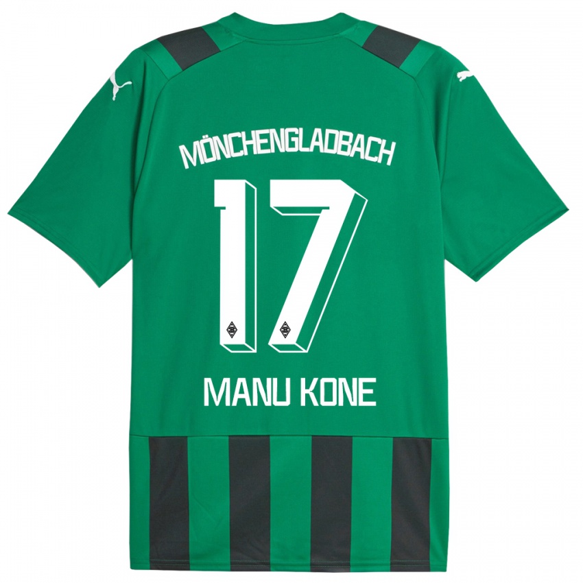 Homem Camisola Manu Kone #17 Preto Verde Alternativa 2023/24 Camisa Brasil