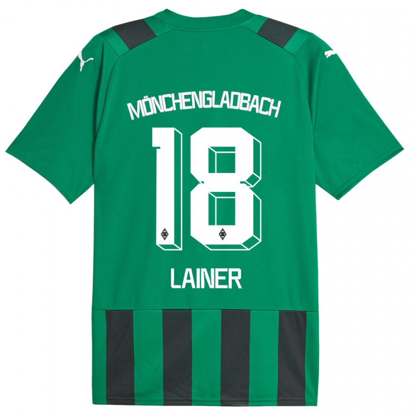 Homem Camisola Stefan Lainer #18 Preto Verde Alternativa 2023/24 Camisa Brasil