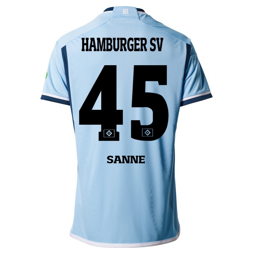 Homem Camisola Tom Sanne #45 Azul Alternativa 2023/24 Camisa Brasil