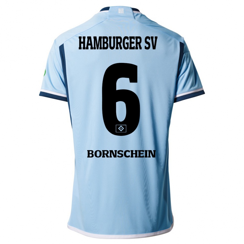 Homem Camisola Lukas Bornschein #6 Azul Alternativa 2023/24 Camisa Brasil