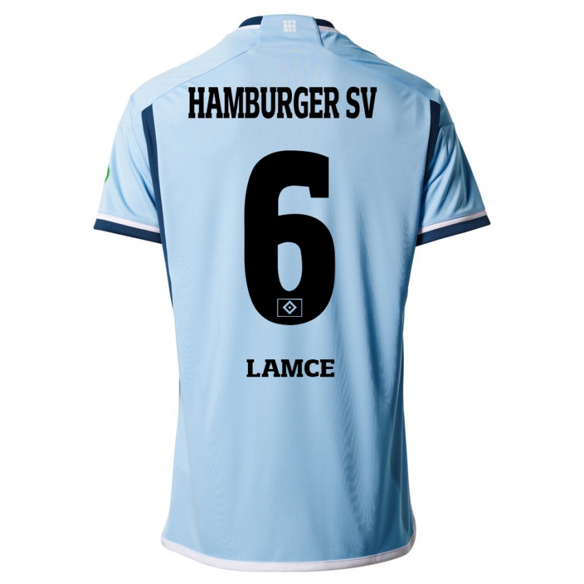 Homem Camisola Benjamin Lamce #6 Azul Alternativa 2023/24 Camisa Brasil