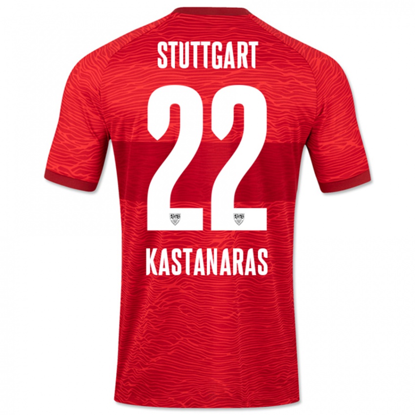 Homem Camisola Thomas Kastanaras #22 Vermelho Alternativa 2023/24 Camisa Brasil