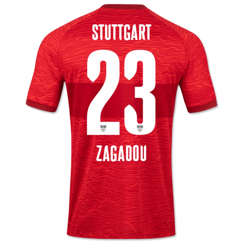 Homem Camisola Dan-Axel Zagadou #23 Vermelho Alternativa 2023/24 Camisa Brasil