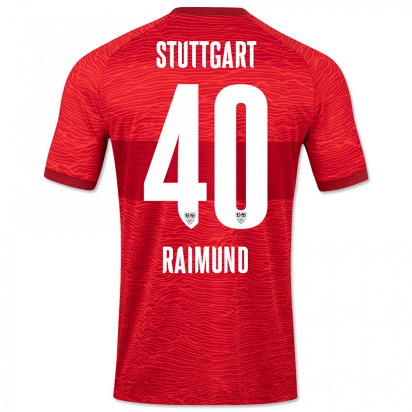 Homem Camisola Luca Raimund #40 Vermelho Alternativa 2023/24 Camisa Brasil