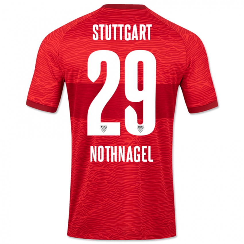 Homem Camisola Dominik Nothnagel #29 Vermelho Alternativa 2023/24 Camisa Brasil