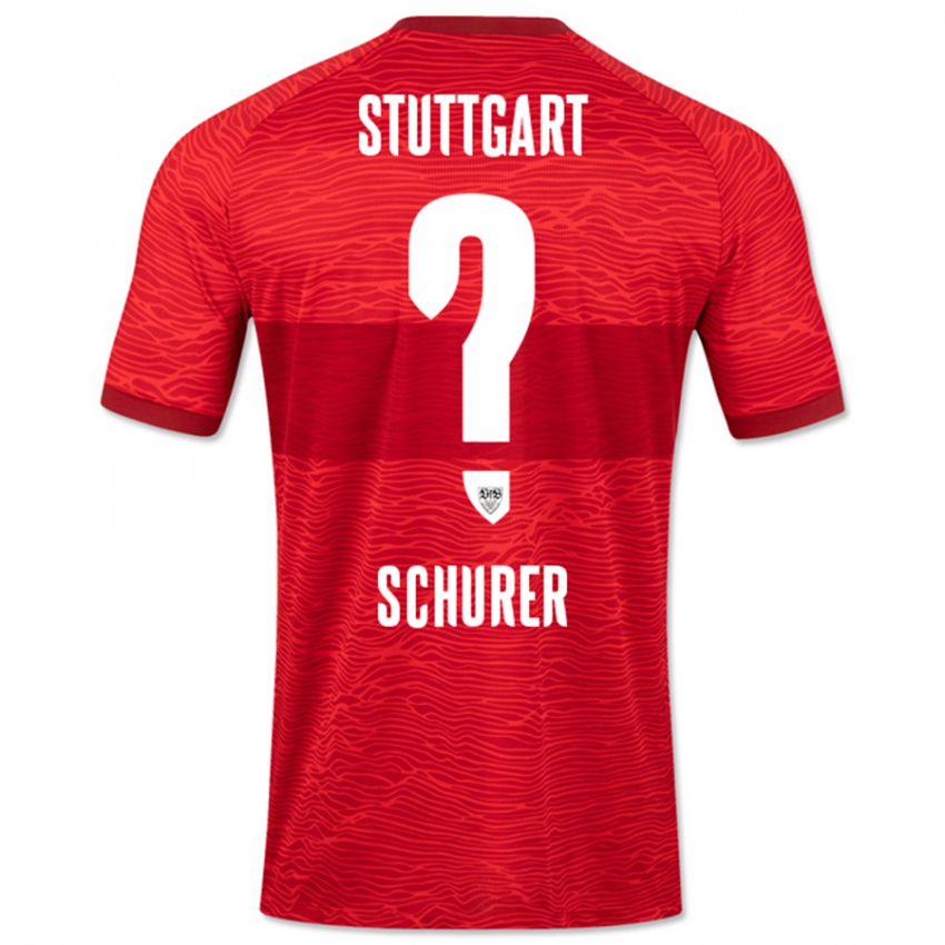 Homem Camisola Leon Schürer #0 Vermelho Alternativa 2023/24 Camisa Brasil