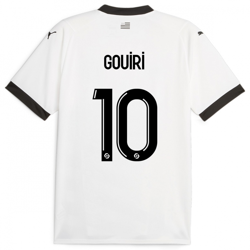 Homem Camisola Amine Gouiri #10 Branco Alternativa 2023/24 Camisa Brasil