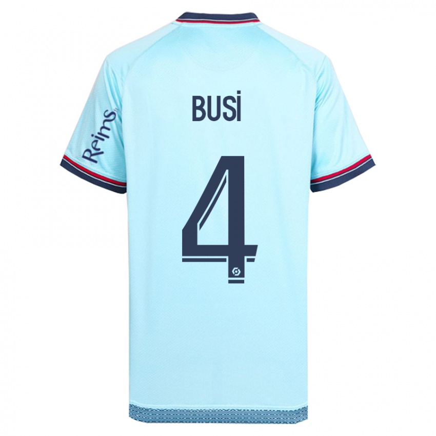 Homem Camisola Maxime Busi #4 Céu Azul Alternativa 2023/24 Camisa Brasil