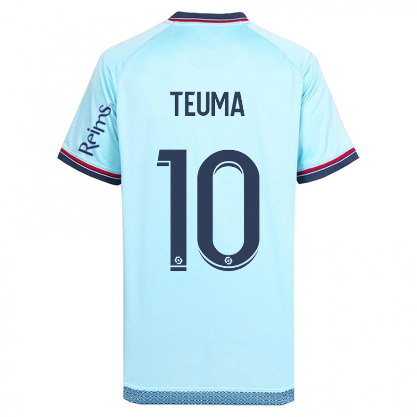 Homem Camisola Teddy Teuma #10 Céu Azul Alternativa 2023/24 Camisa Brasil
