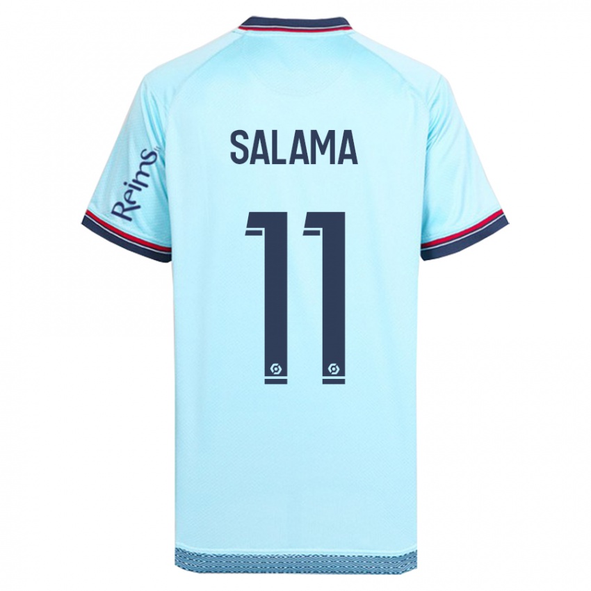 Homem Camisola Amine Salama #11 Céu Azul Alternativa 2023/24 Camisa Brasil