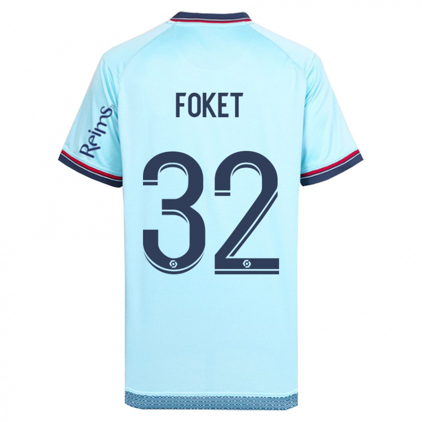 Homem Camisola Thomas Foket #32 Céu Azul Alternativa 2023/24 Camisa Brasil