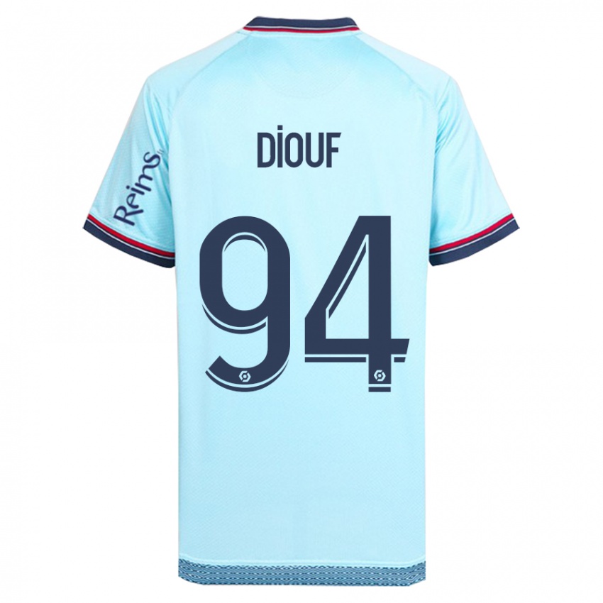 Homem Camisola Yehvann Diouf #94 Céu Azul Alternativa 2023/24 Camisa Brasil