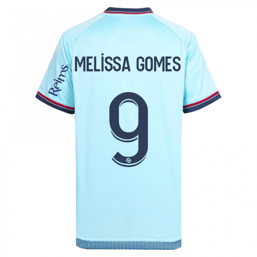 Homem Camisola Melissa Ferreira Gomes #9 Céu Azul Alternativa 2023/24 Camisa Brasil