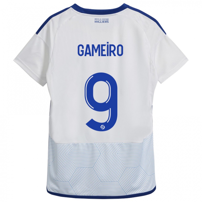 Homem Camisola Kévin Gameiro #9 Branco Alternativa 2023/24 Camisa Brasil