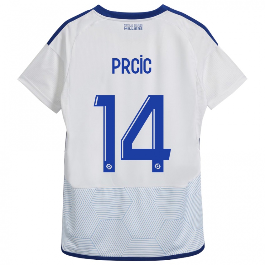 Homem Camisola Sanjin Prcic #14 Branco Alternativa 2023/24 Camisa Brasil