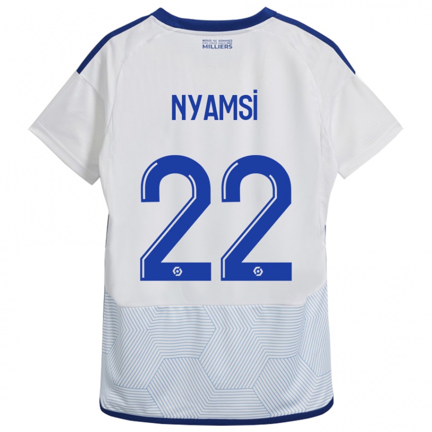 Homem Camisola Gerzino Nyamsi #22 Branco Alternativa 2023/24 Camisa Brasil