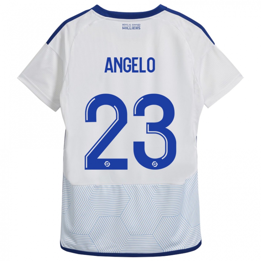 Homem Camisola Ângelo #23 Branco Alternativa 2023/24 Camisa Brasil