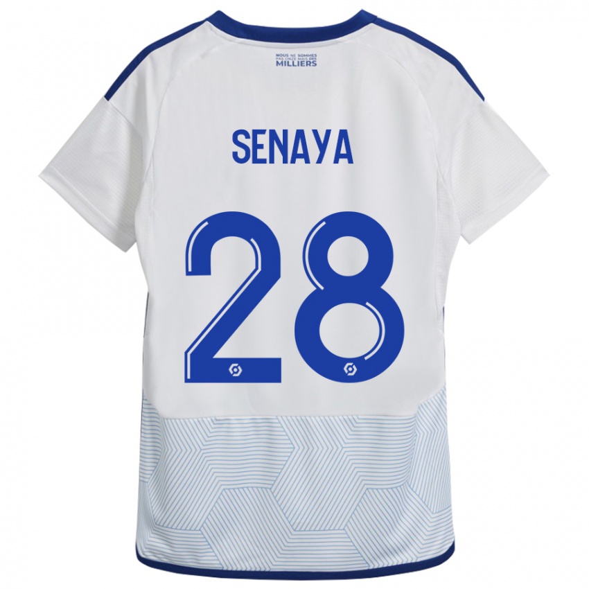 Homem Camisola Marvin Senaya #28 Branco Alternativa 2023/24 Camisa Brasil