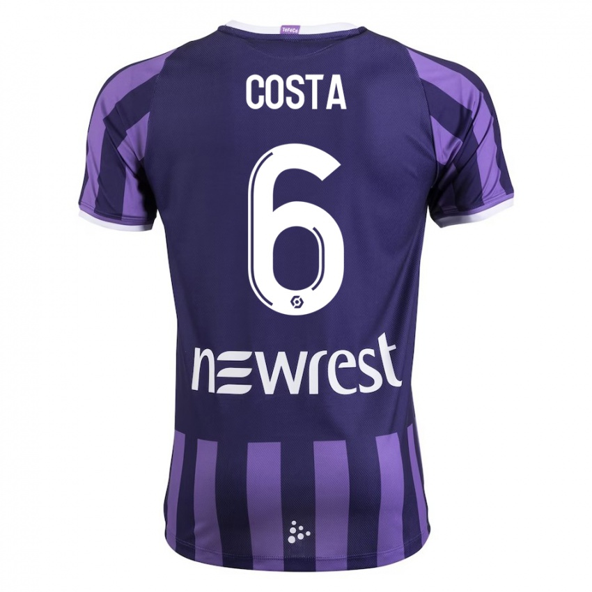 Homem Camisola Logan Costa #6 Roxo Alternativa 2023/24 Camisa Brasil