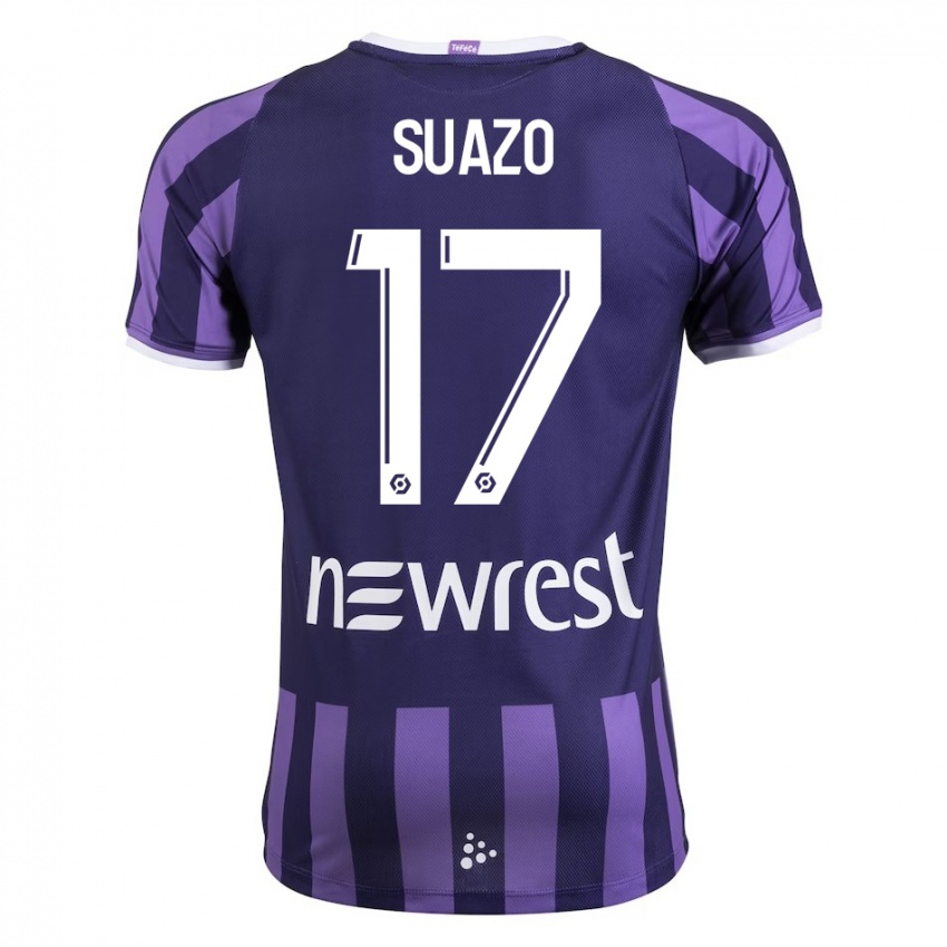 Homem Camisola Gabriel Suazo #17 Roxo Alternativa 2023/24 Camisa Brasil