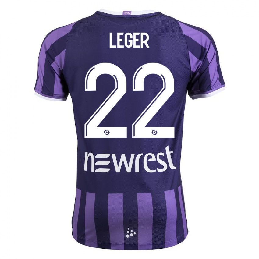 Homem Camisola Christelle Léger #22 Roxo Alternativa 2023/24 Camisa Brasil