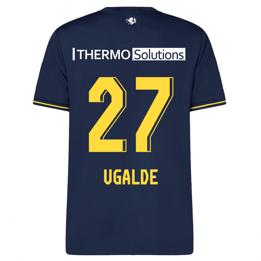 Homem Camisola Manfred Ugalde #27 Marinha Alternativa 2023/24 Camisa Brasil